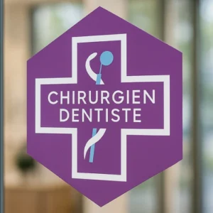 vitrophanie chirurgien dentiste
